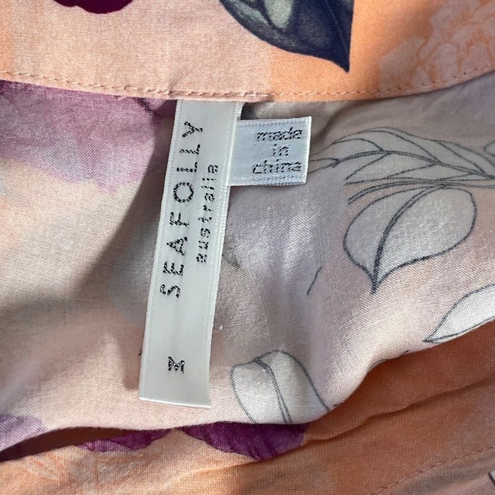 Seafolly Australia Modern Love Coverup Sz‎ M - Picture 5 of 7